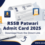 RSSB Patwari Admit Card