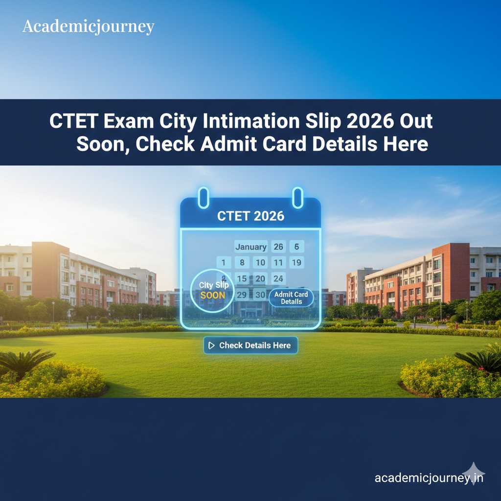 CTET City Slip 2026 Out Soon