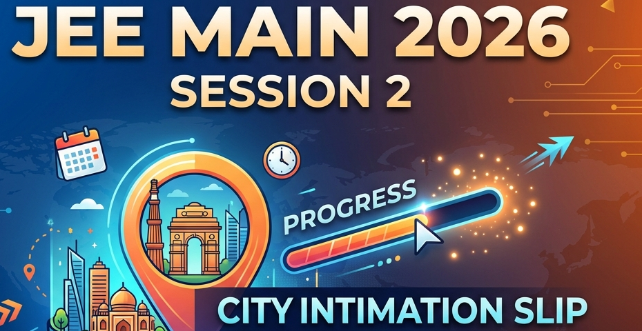 JEE Mains Session 2 Exam City Slip 2026 Out Soon