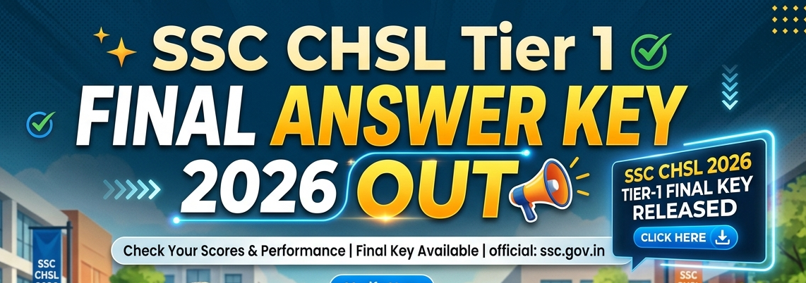 SSC CHSL Tier 1 Final Answer Key 2026 Out