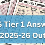 SSC MTS Answer Key 2025-26 Out