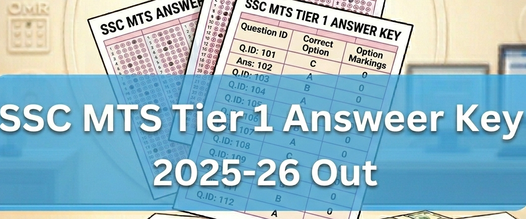 SSC MTS Answer Key 2025-26 Out