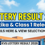 KVS Lottery result 2026 Out