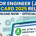 SSC JE Tier -2 Admit card 2026 Out