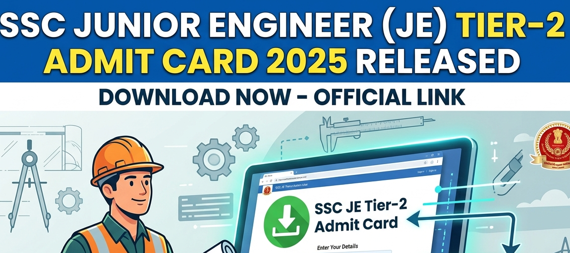 SSC JE Tier -2 Admit card 2026 Out