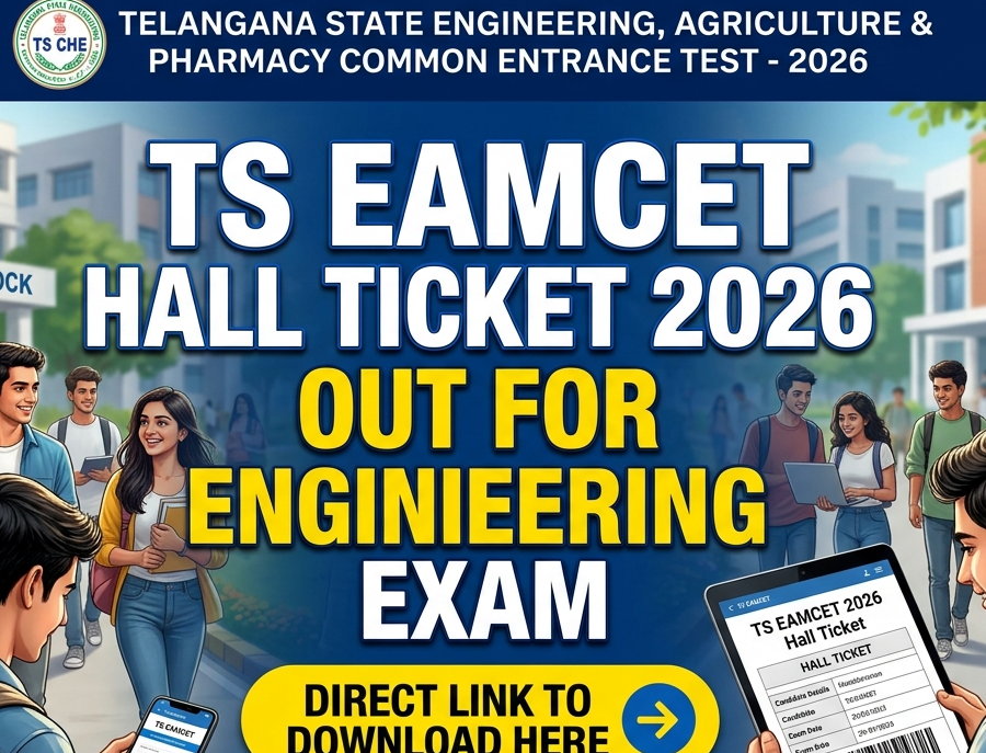 TS EAMCET Admit Card 2026 Out
