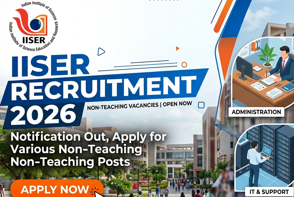 IISER Recruitment 2026 out