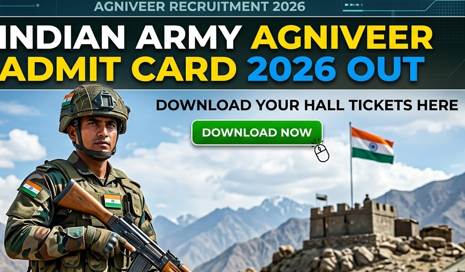 Indian Army Admit card 2026 out