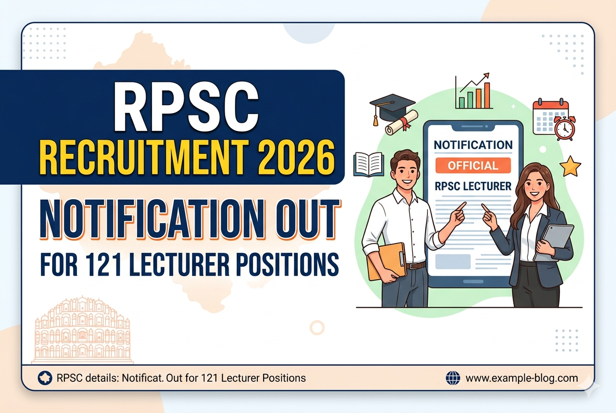RPSC Recruitment 2026: Notification Out