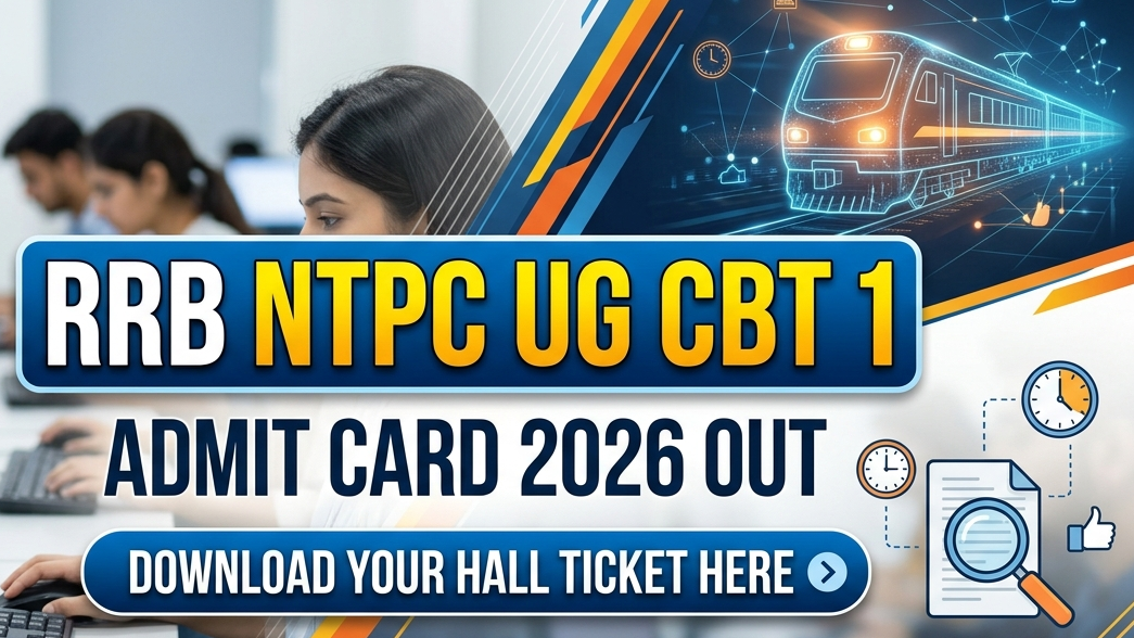 RRB NTPC UG CBT 1 Admit Card 2026