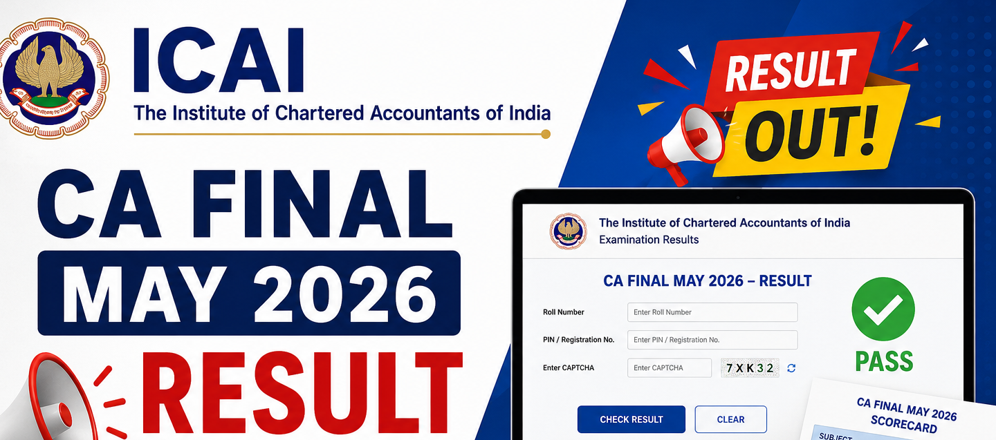 ICAI CA Final May 2026 result Out