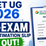 NEET UG 2026 Re -exam City silp Out