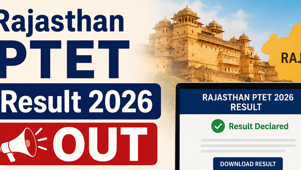 Rajasthan PTET Result 2026 Out
