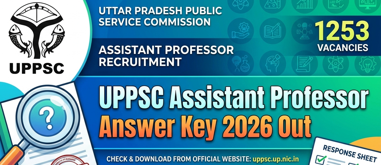 UPPSC Assistant Professor Answer Key 2026 Out