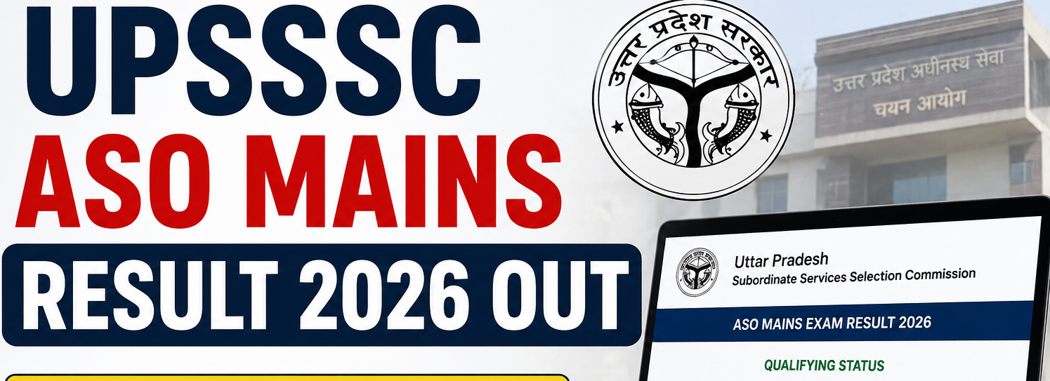 UPSSSC ASO Mains Result 2026 Out