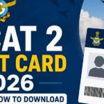 AFCAT 2 Admit Card 2026 Date