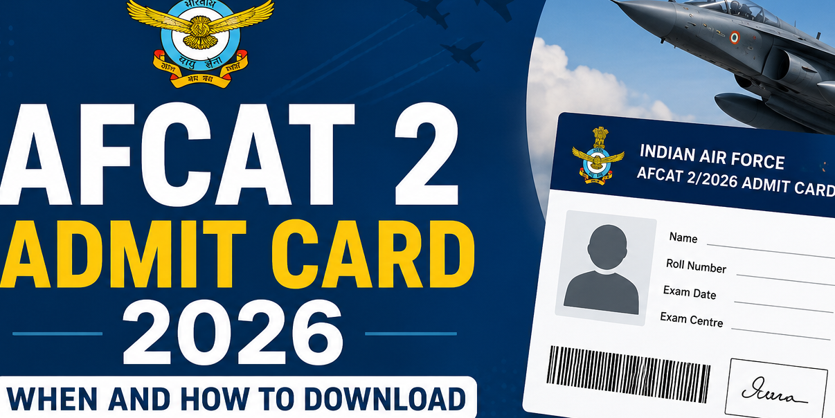 AFCAT 2 Admit Card 2026 Date