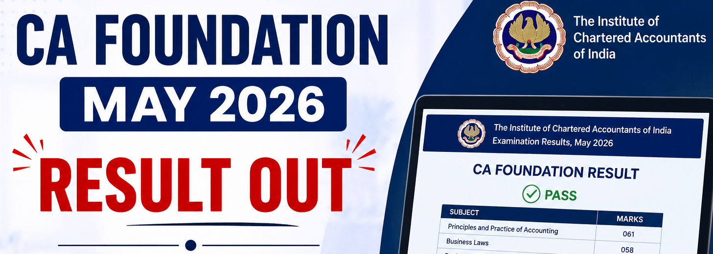 ICAI CA Foundation Result May 2026 Out