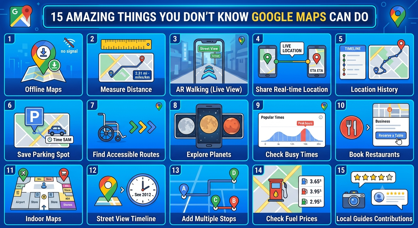 Google Maps, 15 Amazing Things