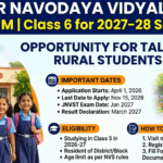 JNVST Admission Form 2027-28
