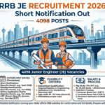 RRB JE 2026 Notification Out