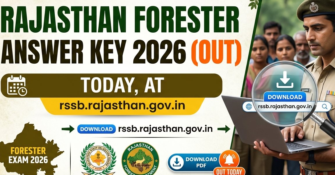 Rajasthan Forester Answer Key 2026