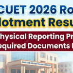 RUHS CUET Round 1 Seat Allotment Result 2026 out