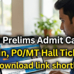 IBPS Po Prelims Admit Card 2026