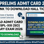 IIBPS SO Prelims Admit Card 2026 Out