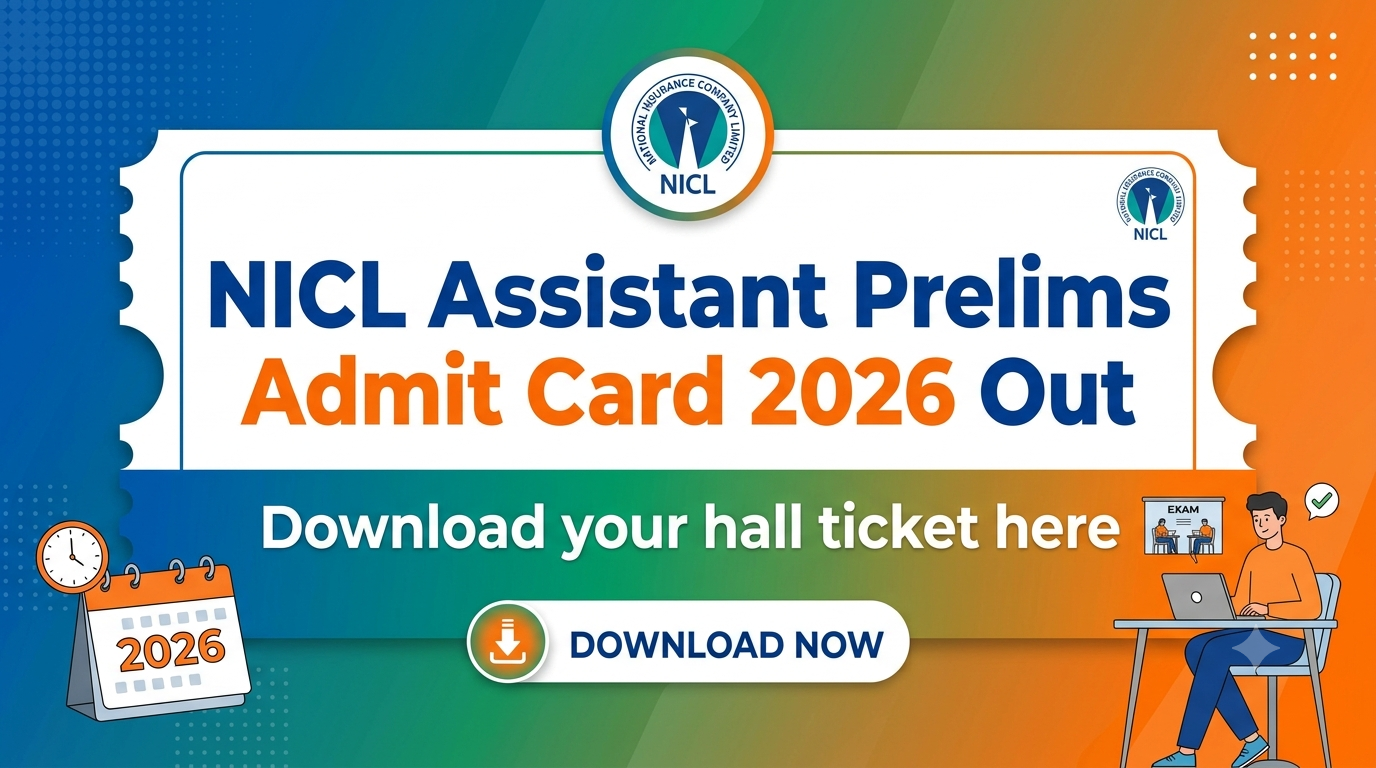 NICL Assistant Admit card 2026 Out