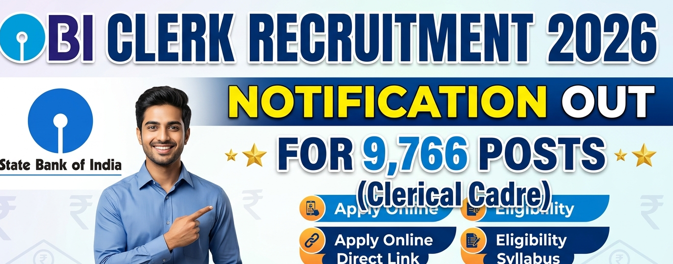 SBI Clerk Recruitment 2026