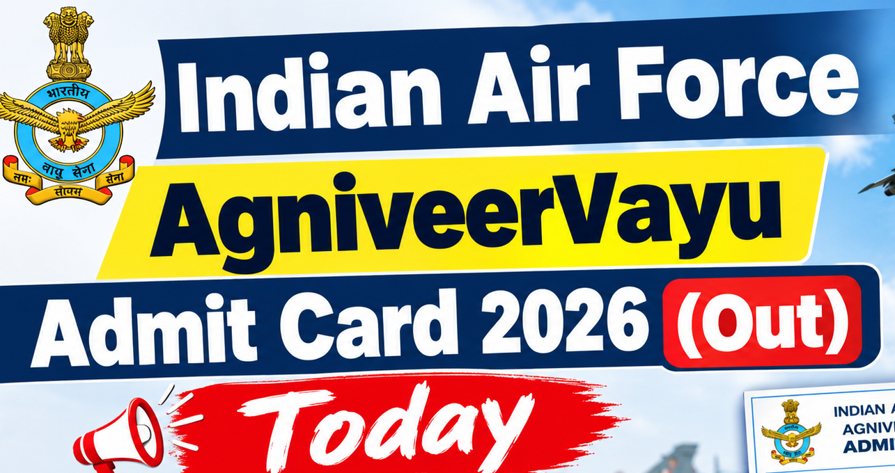 IAF Agniveer Admit card 2026 out today