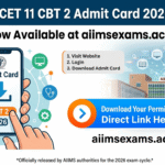 AIIMS NORCET 11 Admit Card 2026 Out