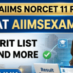 AIIMS NORCET 11 Result Today