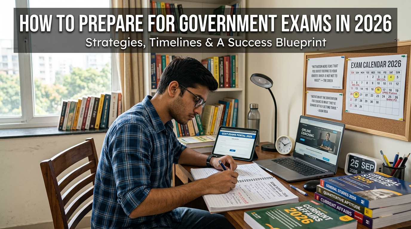 Government exam preparation study for 2026