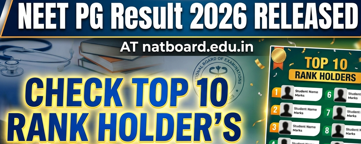 NEET PG Result 2026 Out