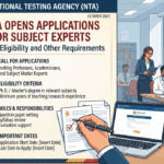 NTA invites applications for subject experts
