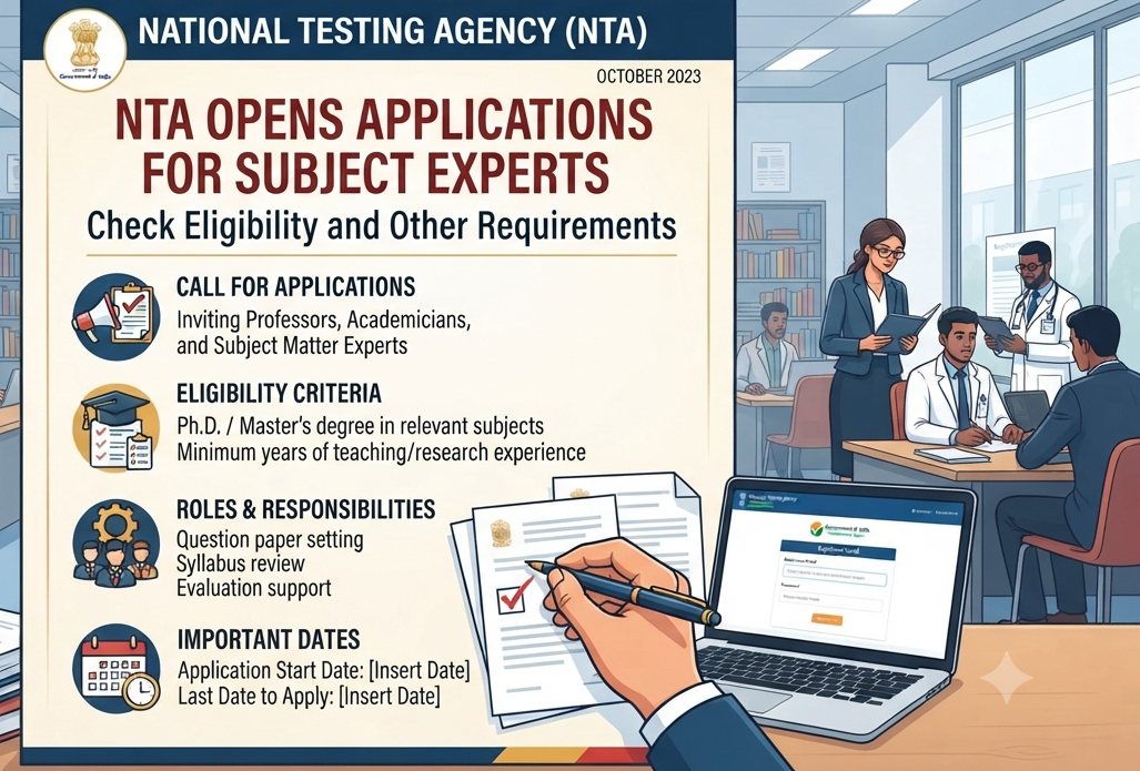 NTA invites applications for subject experts