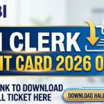SBI Clerk Admit Card 2026 Out