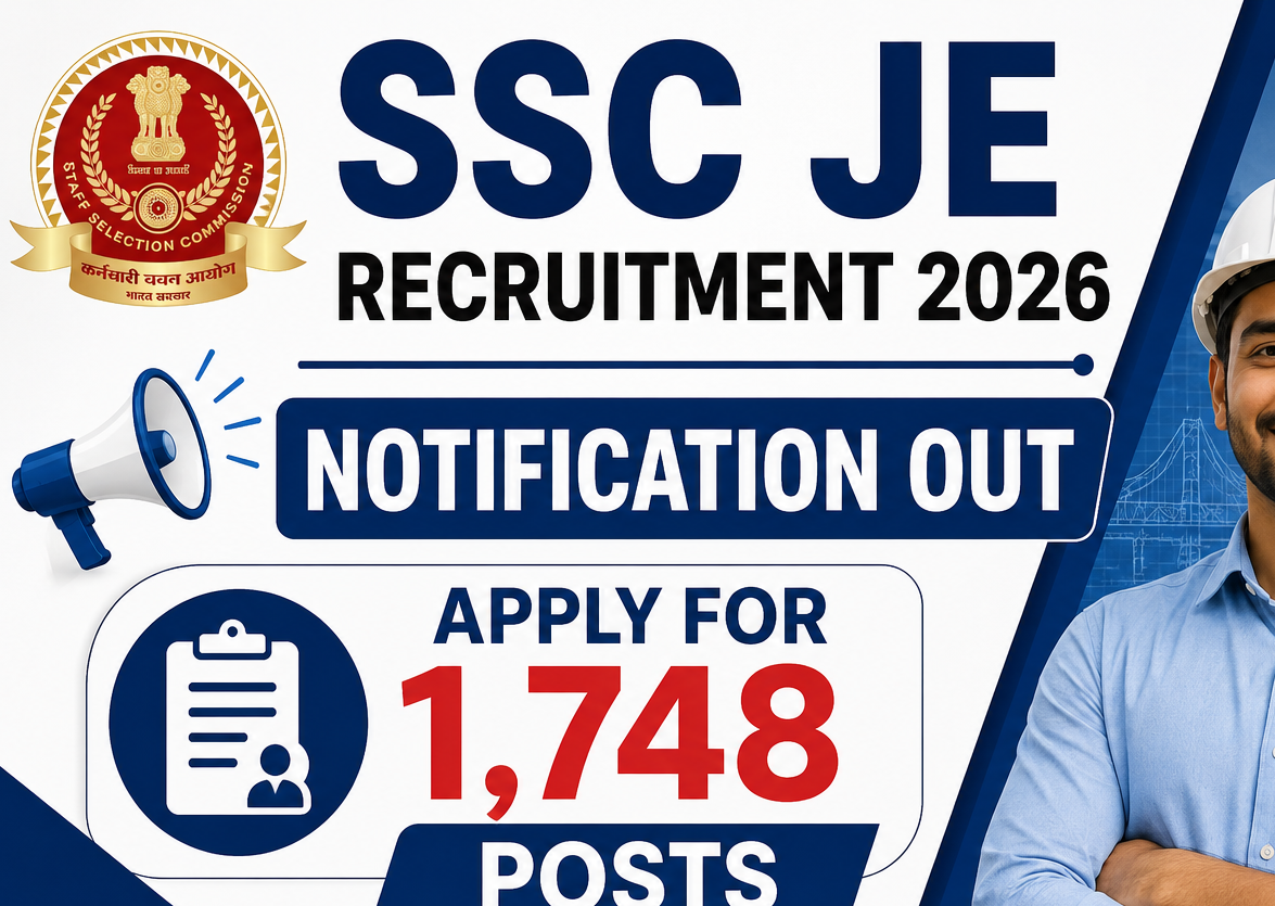 SSC JE Recruitment 2026 Out