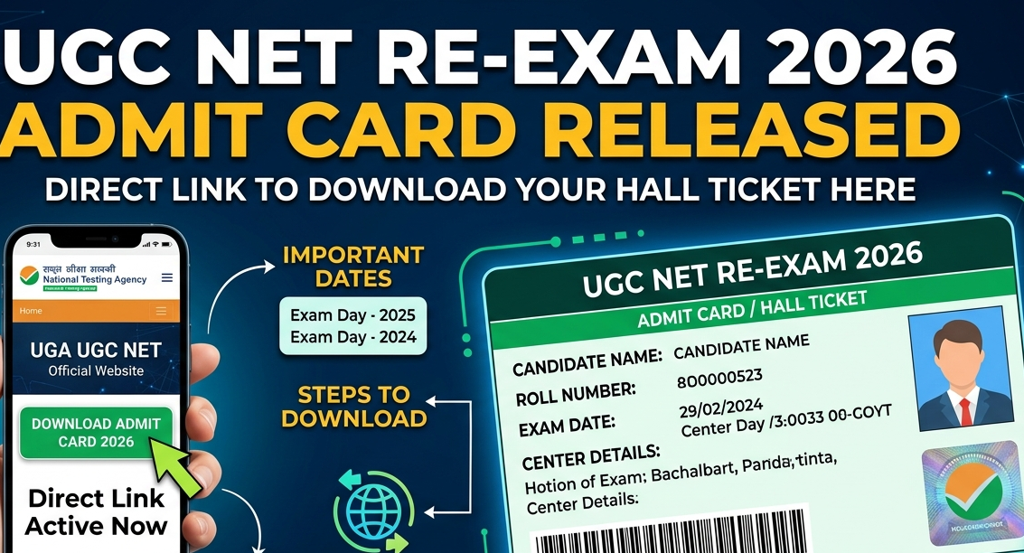 UGC NET Re- Exam 2026 Admit card Out