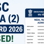 NDA (2) Admit Card 2026 Out