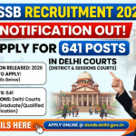 DSSSB Recruitment 2026 Out